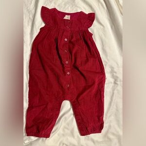 Charming GAP Maroon Corduroy Romper for Kids